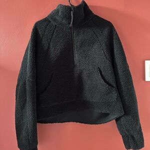 lululemon Scuba Oversized Fleece Funnel Neck in Black